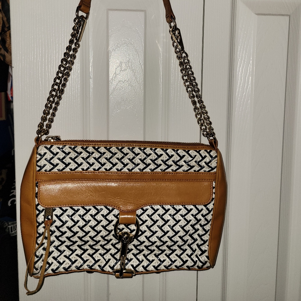Rebecca Minkoff Large M.A.C. woven leather bag